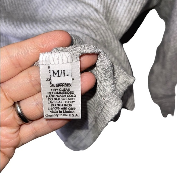 NWT Michael Lauren Jarrett Oversized Turtleneck Sweater Gray - Medium/large - Picture 3 of 12